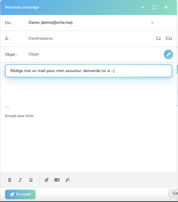 Exemple rédaction assistée